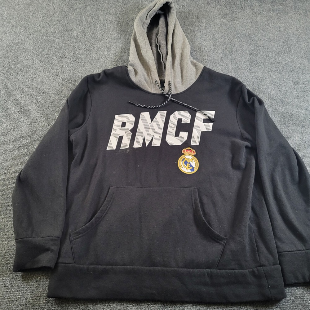 Real-Madrid CF Hoodie Men's Small RMCF Large Logo Football La Liga